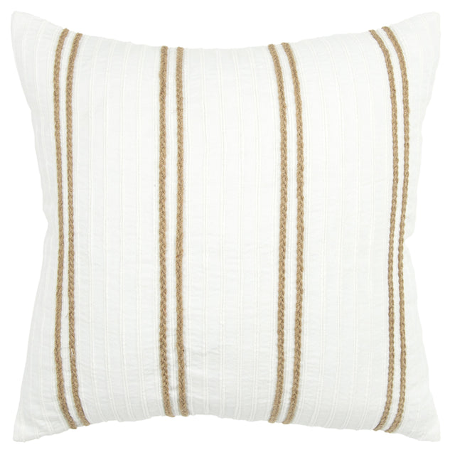 BROWN STRIPE MODERN INDUSTRIAL PILLOW