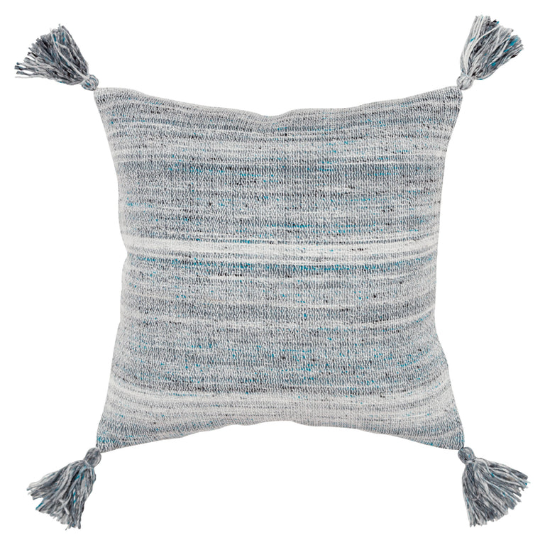 BLUE MOTTLED CONTEMPORARY PILLOW