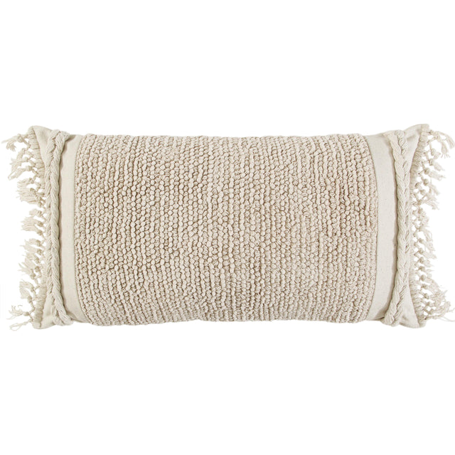 NATURAL  SOLID TEXTURE MODERN CRAFT PILLOW