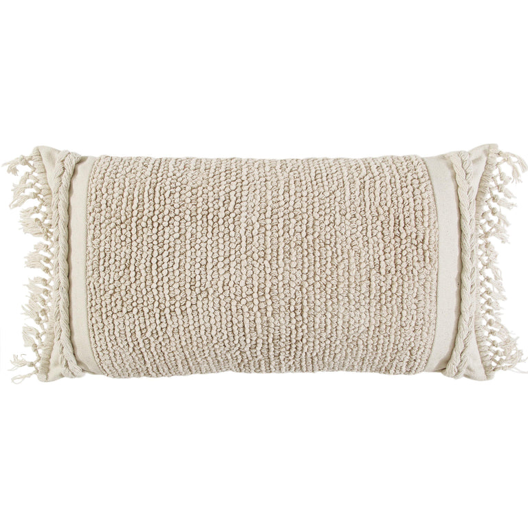 NATURAL  SOLID TEXTURE MODERN CRAFT PILLOW