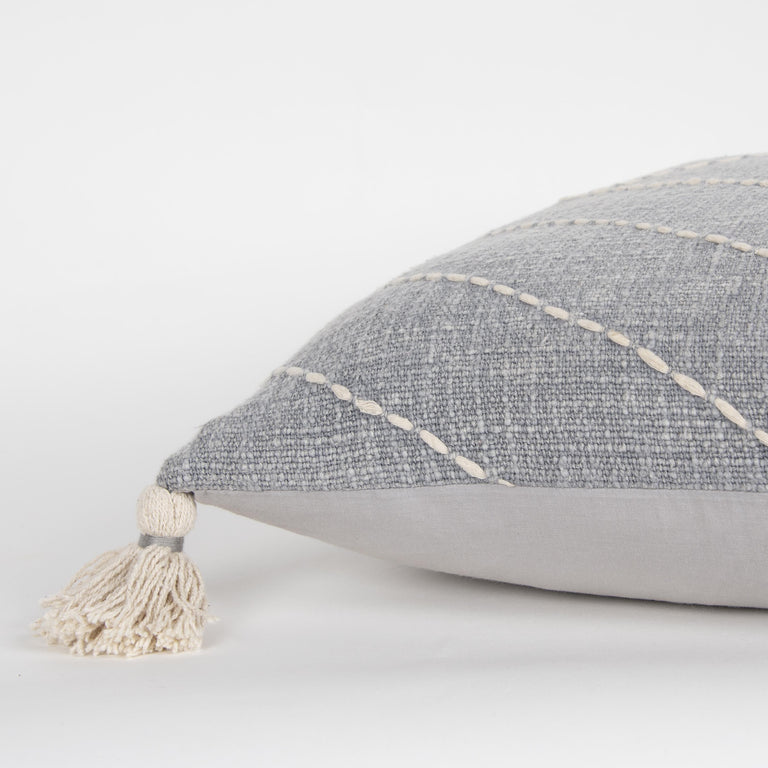 GREY DIAMOND MODERN INDUSTRIAL PILLOW