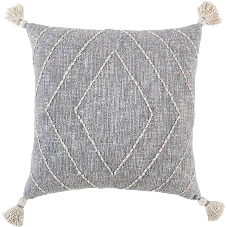 HEMMINGSEN GREY DIAMOND MODERN INDUSTRIAL THROW PILLOW