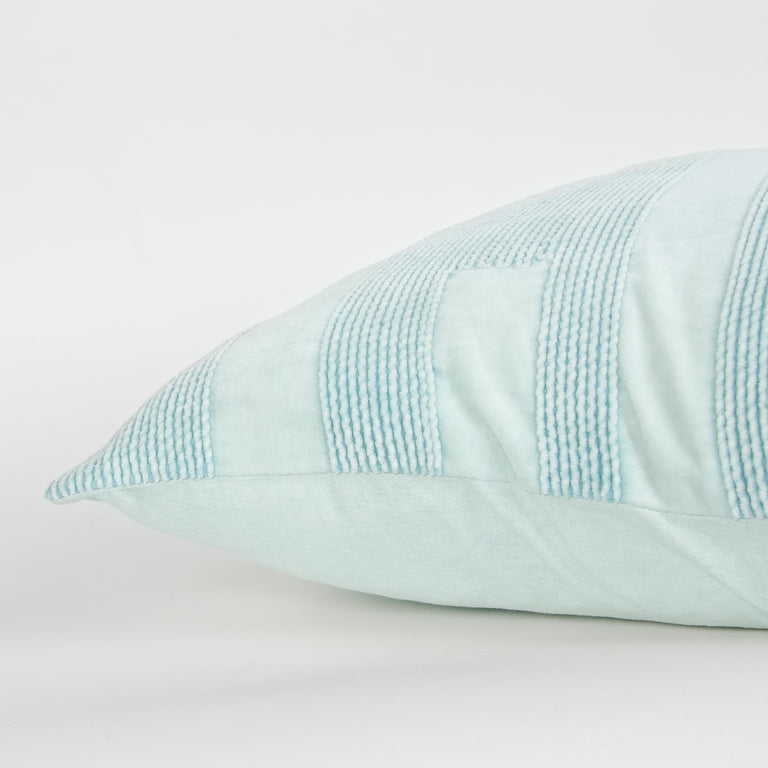 PALE BLUE SOLID MODERN INDUSTRIAL PILLOW