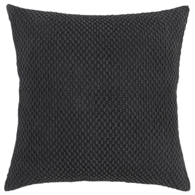 BLACK SOLID URBAN FARMHOUSE PILLOW