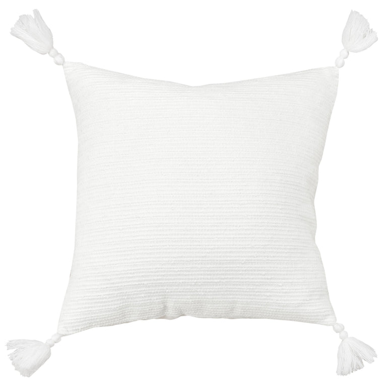 KROG WHITE SOLID STRIPE MODERN INDUSTRIAL THROW PILLOW