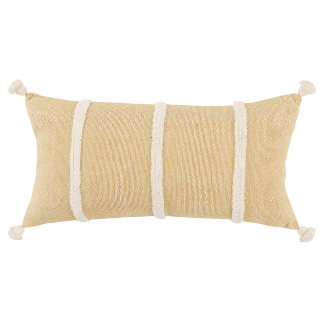 OTTOSEN YELLOW STRIPE MODERN INDUSTRIAL THROW PILLOW