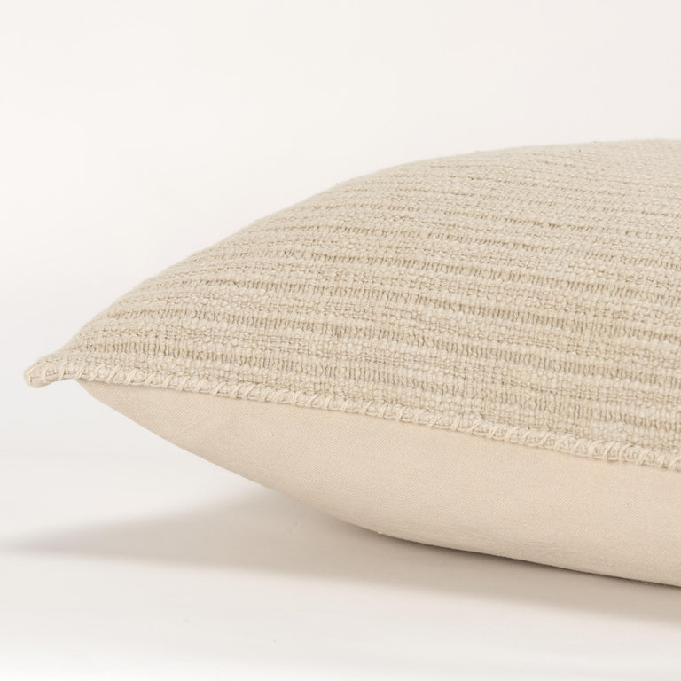 NATURAL  STRIPE PATTERNED SOLID MODERN INDUSTRIAL PILLOW