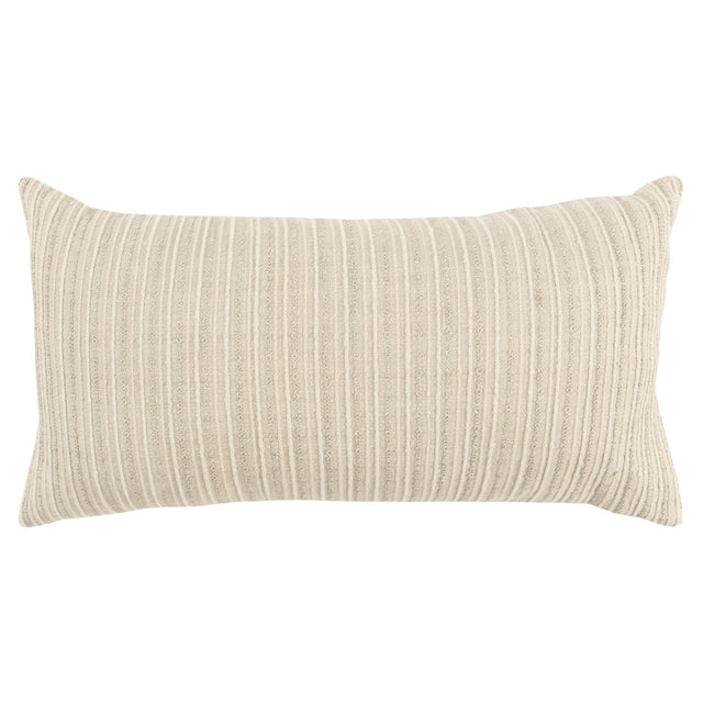 STORM NATURAL  STRIPE PATTERNED SOLID MODERN INDUSTRIAL THROW PILLOW