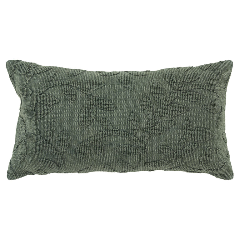 MATTHIESEN GREEN  BOTANICAL MODERN INDUSTRIAL THROW PILLOW