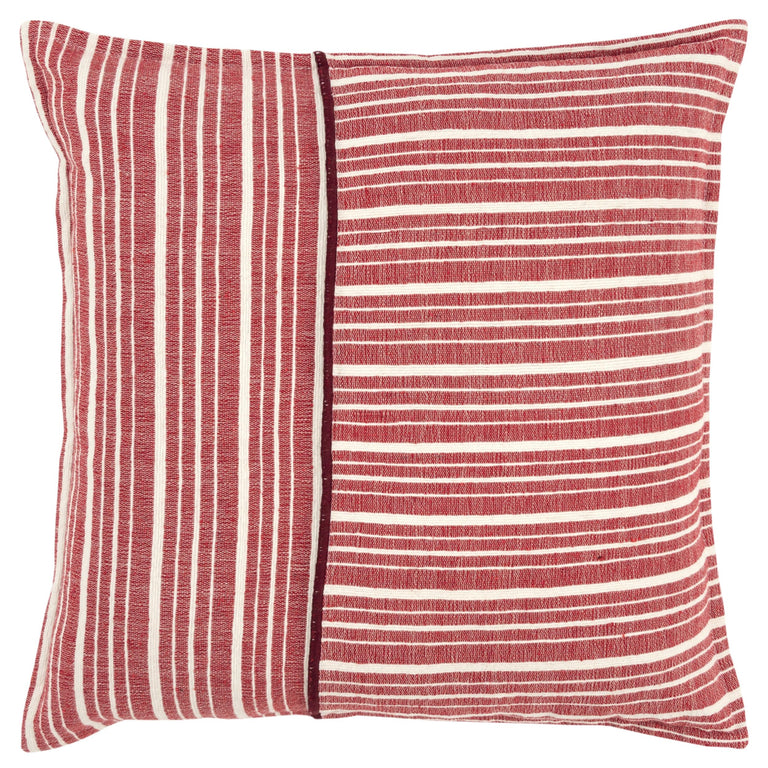 RED STRIPE MODERN INDUSTRIAL PILLOW