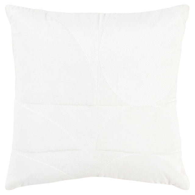 WHITE GEOMETRIC ART DECO PILLOW