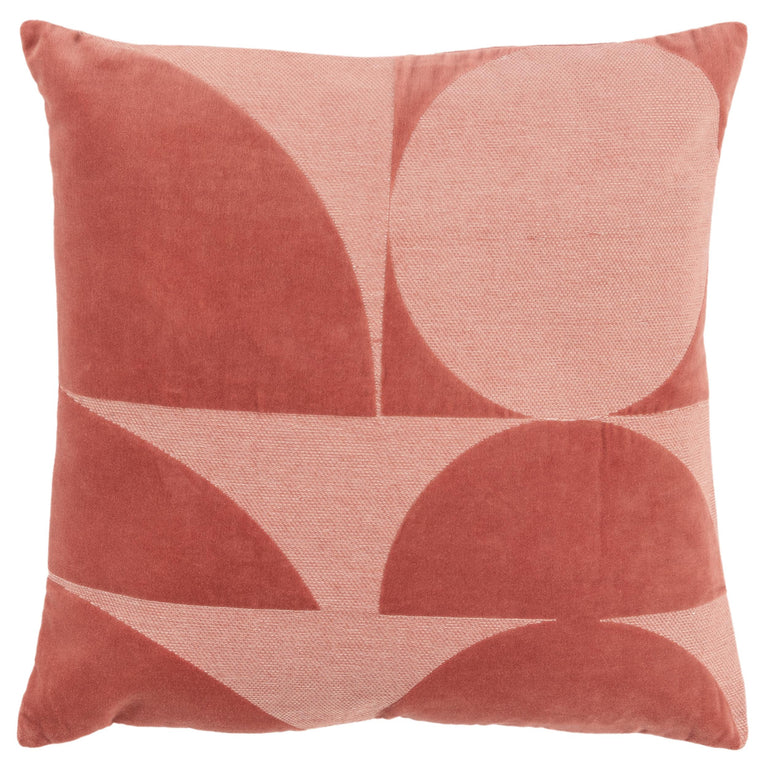 LIGHT BRICK GEOMETRIC ART DECO PILLOW