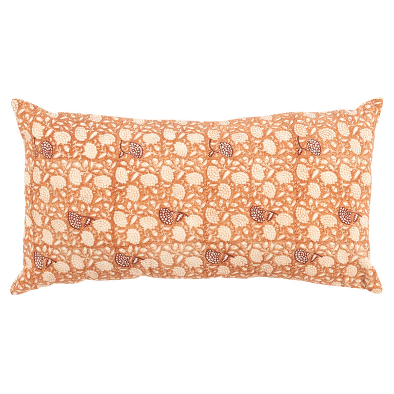 PALLESEN TERRA COTTA BOTANICAL BOHO THROW PILLOW