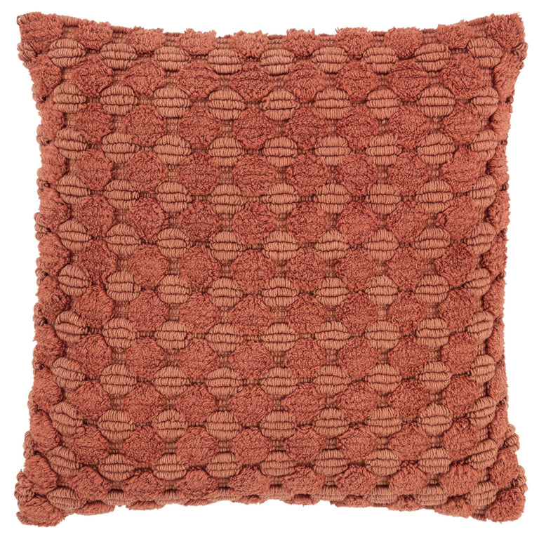 BURNT ORANGE STRIPE PATTERNED SOLID MODERN INDUSTRIAL PILLOW