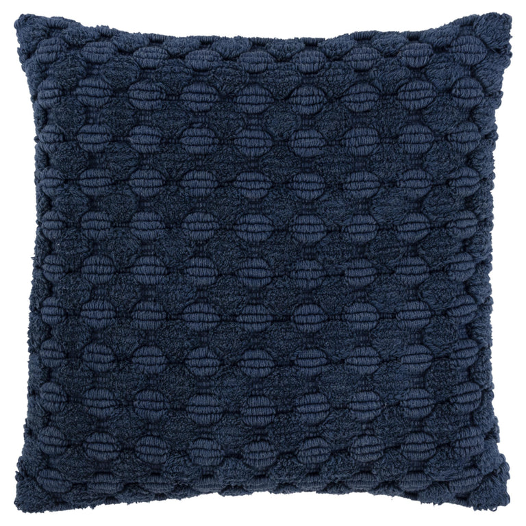 WULFF NAVY STRIPE PATTERNED SOLID MODERN INDUSTRIAL THROW PILLOW