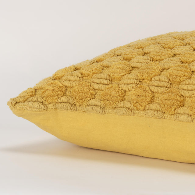 YELLOW STRIPE PATTERNED SOLID MODERN INDUSTRIAL PILLOW