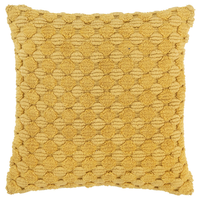 HASSAN YELLOW STRIPE PATTERNED SOLID MODERN INDUSTRIAL THROW PILLOW