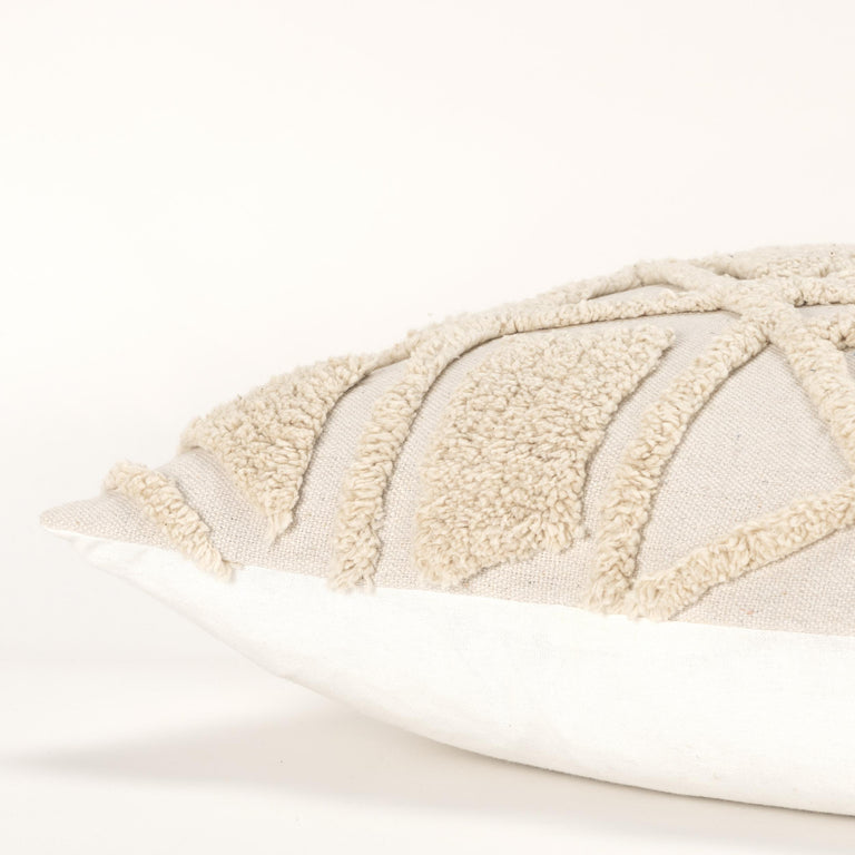 NATURAL GEOMETRIC CRAFT PILLOW