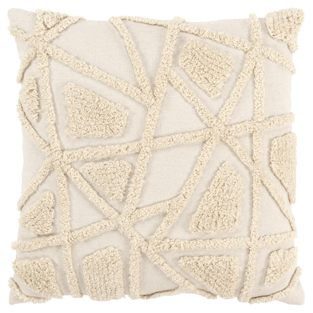 NATURAL GEOMETRIC CRAFT PILLOW