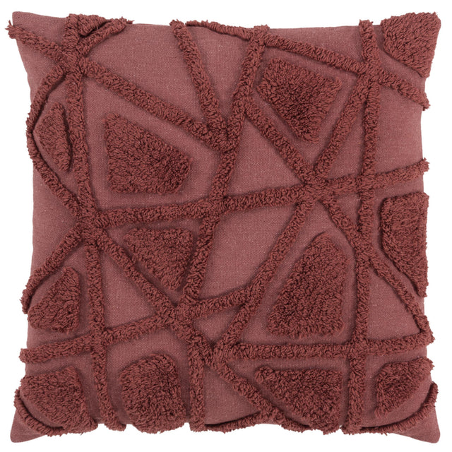 WINE GEOMETRIC CRAFT PILLOW