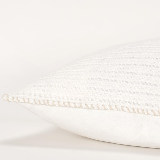 WHITE STRIPE PATTERNED SOLID MODERN INDUSTRIAL PILLOW