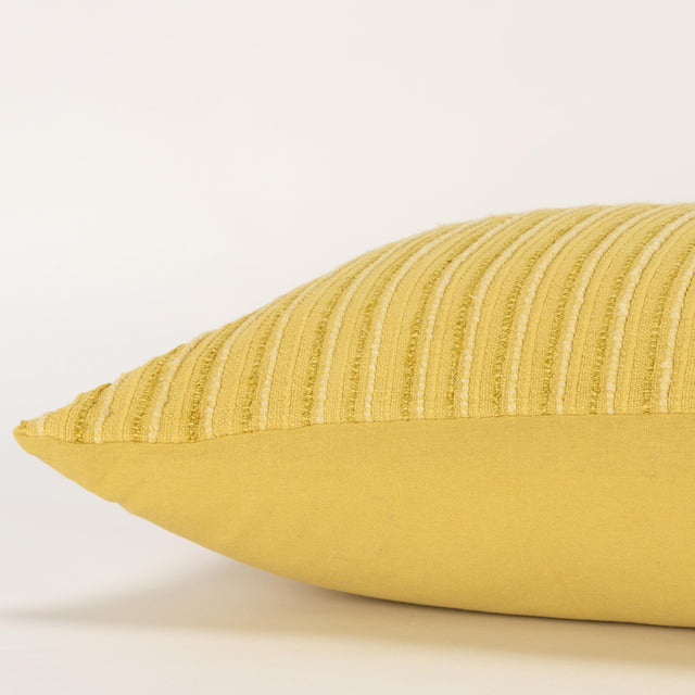 YELLOW STRIPE PATTERNED SOLID MODERN INDUSTRIAL PILLOW