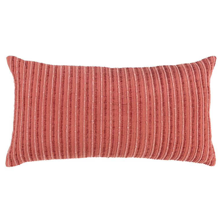 ANTONSEN CORAL  STRIPE PATTERNED SOLID MODERN INDUSTRIAL THROW PILLOW