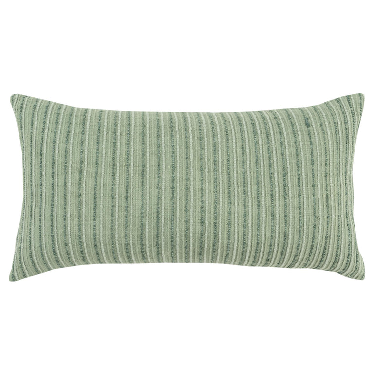 CALLESEN GREEN  STRIPE PATTERNED SOLID MODERN INDUSTRIAL THROW PILLOW