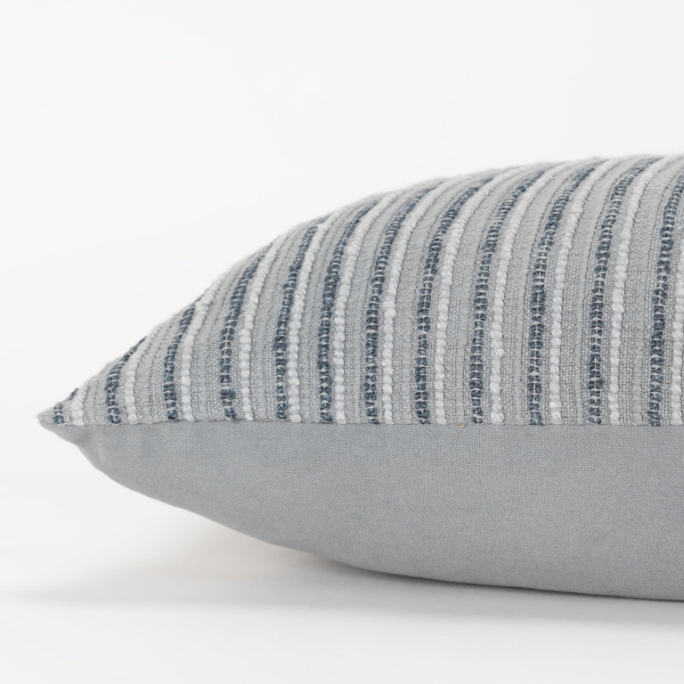 GREY STRIPE PATTERNED SOLID MODERN INDUSTRIAL PILLOW