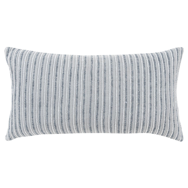 STORGAARD GREY STRIPE PATTERNED SOLID MODERN INDUSTRIAL THROW PILLOW