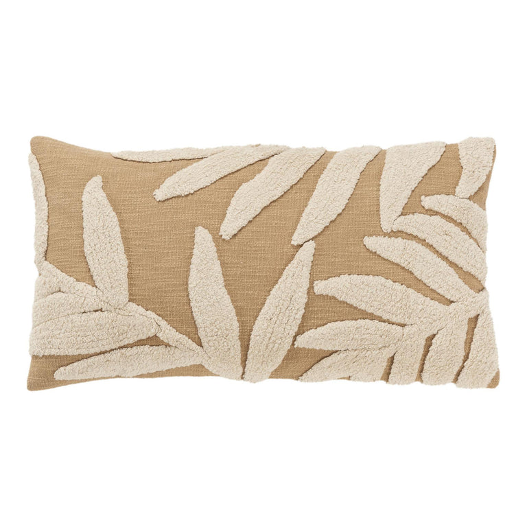 BROWN BOTANICAL  MODERN INDUSTRIAL  PILLOW