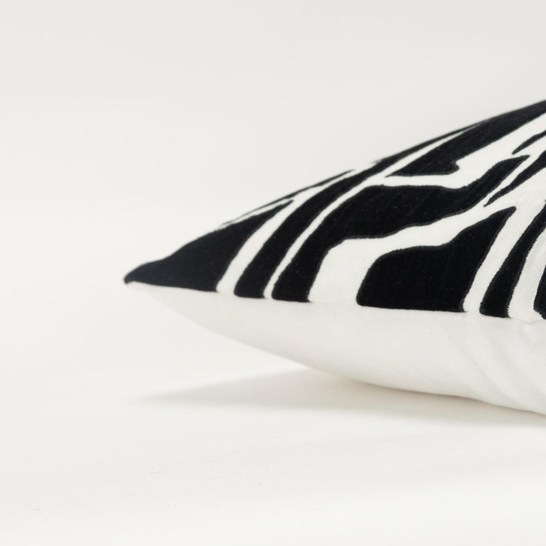 IVORY ABSTRACT GLAM PILLOW