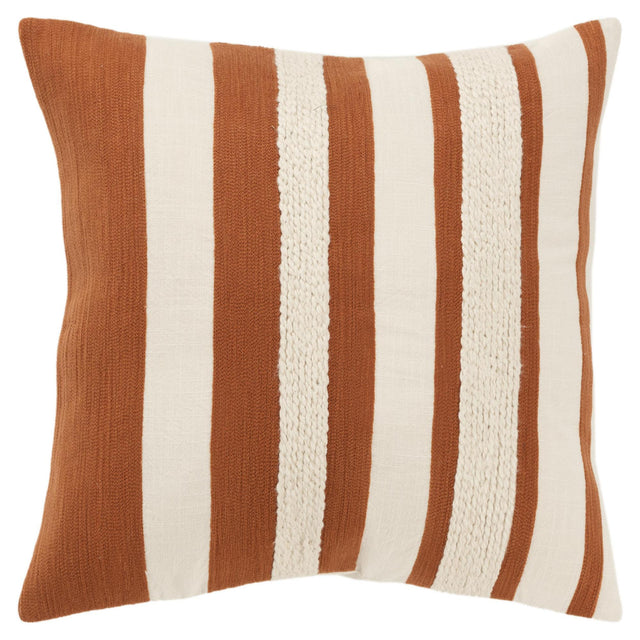 HJORT NATURAL  STRIPE MODERN INDUSTRIAL  THROW PILLOW