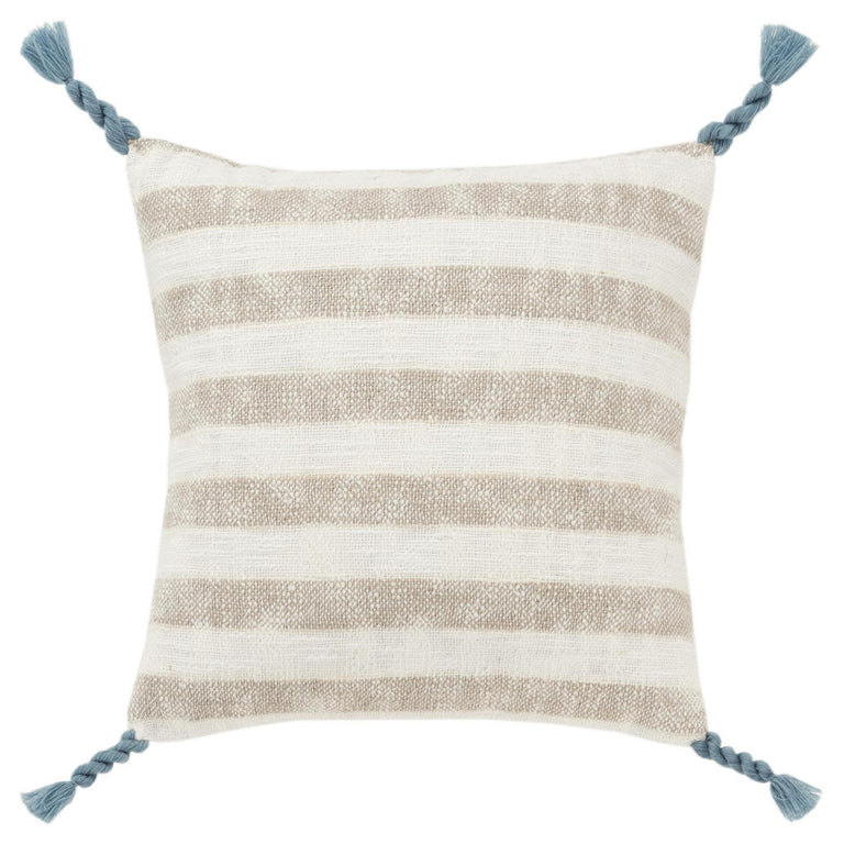 BROWN STRIPE MODERN CRAFT PILLOW