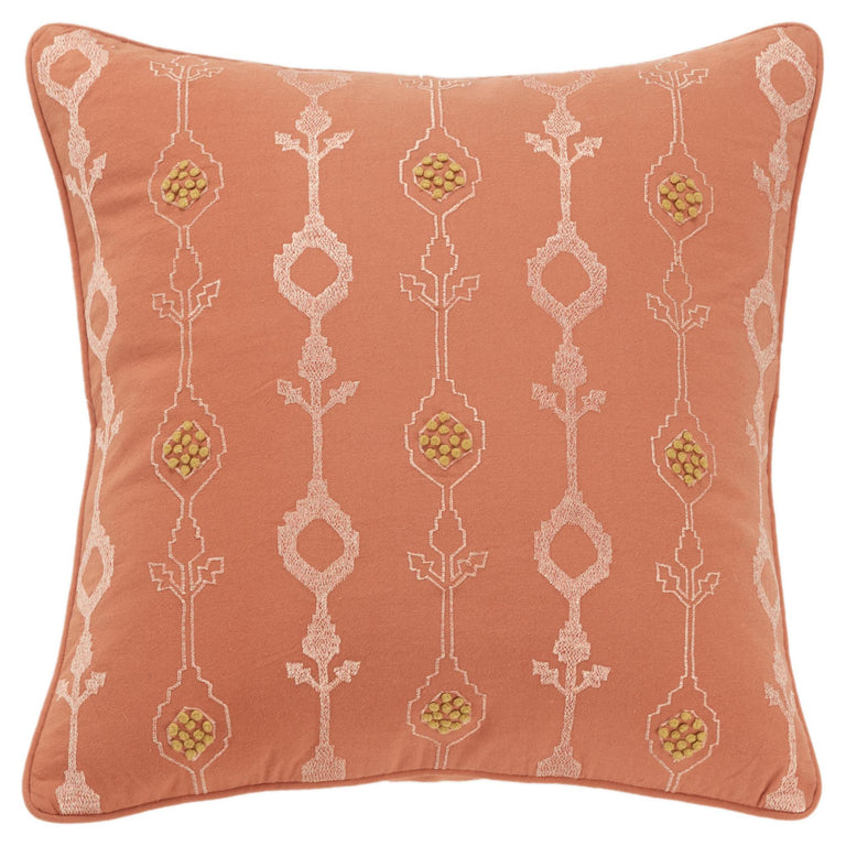 DAMM ORANGE BOTANICAL  MODERN FARMHOUSE THROW PILLOW