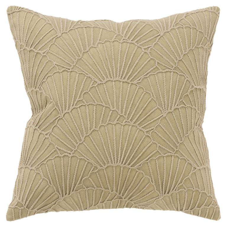 KVIST KHAKI FAN GLAM THROW PILLOW