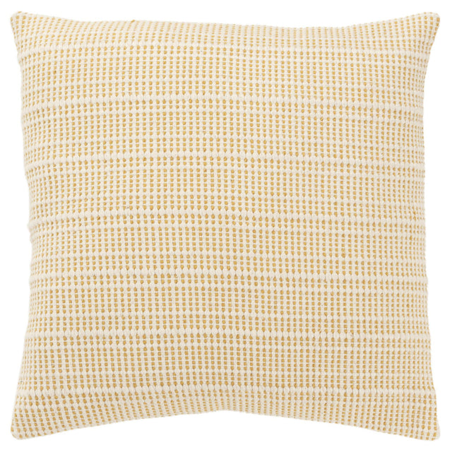 BRINK YELLOW STRIPE MODERN INDUSTRIAL  THROW PILLOW