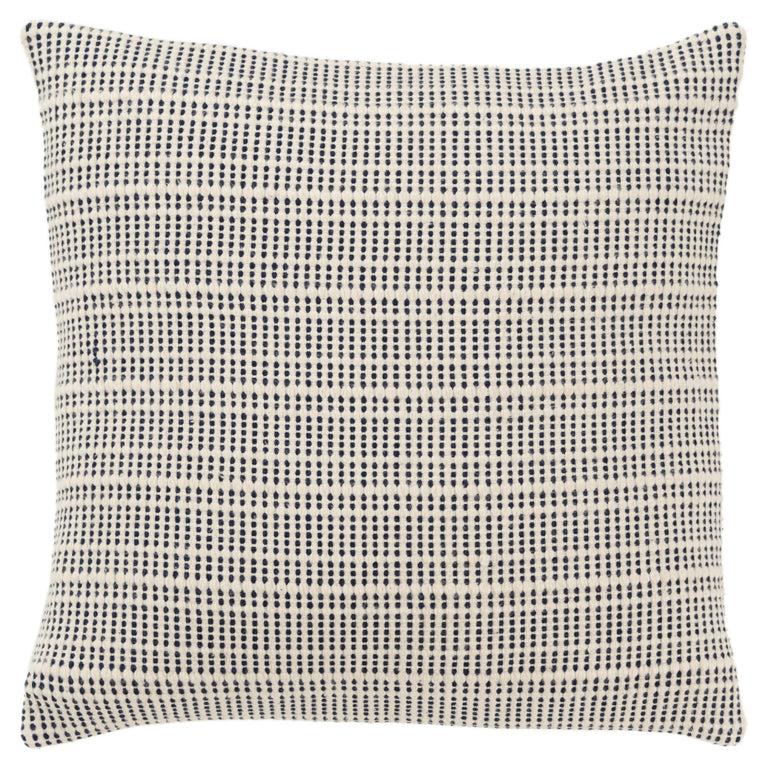 BRIX NAVY STRIPE MODERN INDUSTRIAL  THROW PILLOW