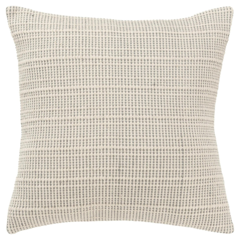 DITLEVSEN GREY STRIPE MODERN INDUSTRIAL  THROW PILLOW