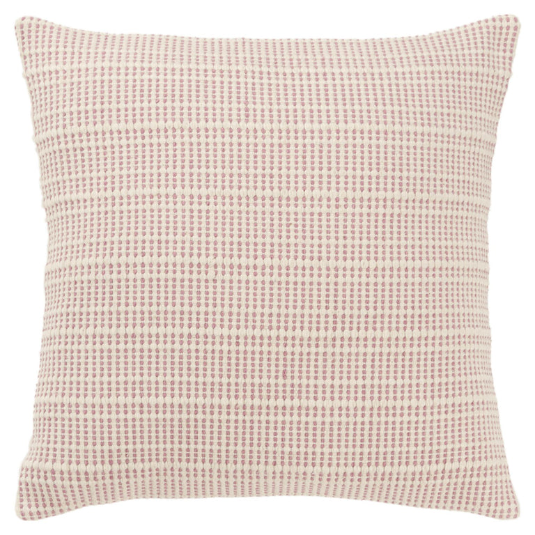 ELKJÆR PINK STRIPE MODERN INDUSTRIAL  THROW PILLOW