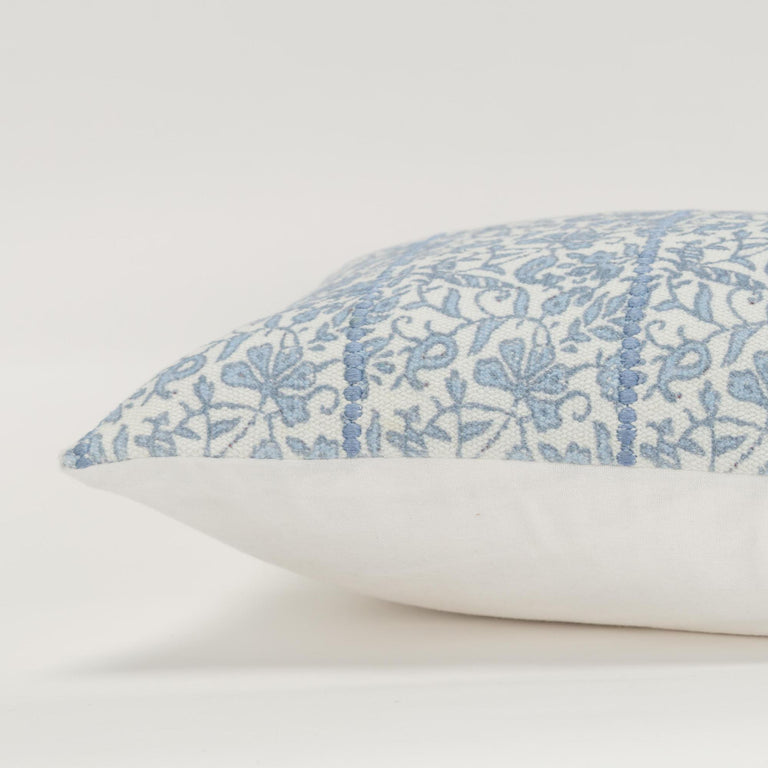 BLUE BOTANICAL  MODERN FARMHOUSE PILLOW