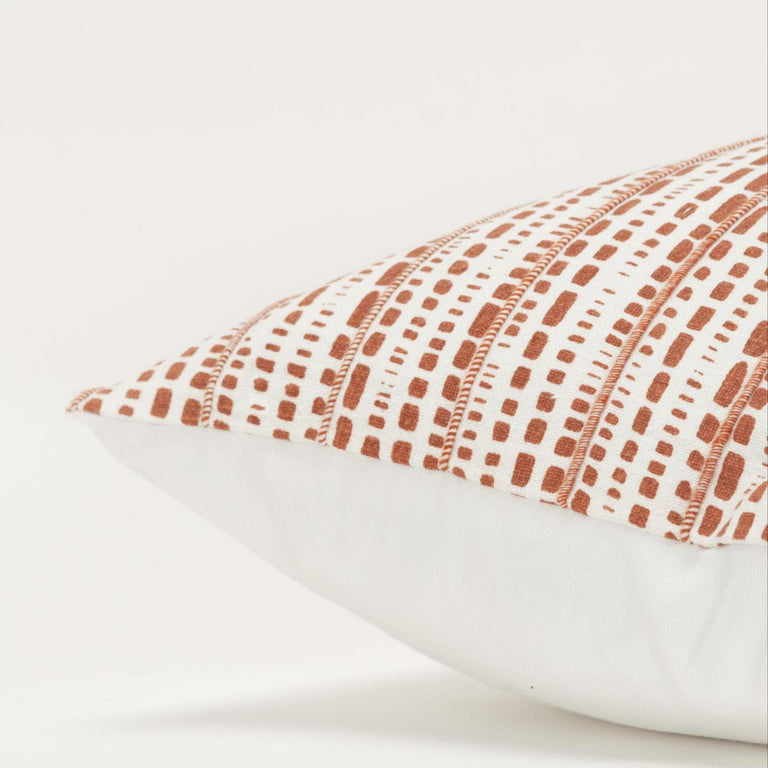 TERRA COTTA ANIMAL SKIN MODERN FARMHOUSE PILLOW