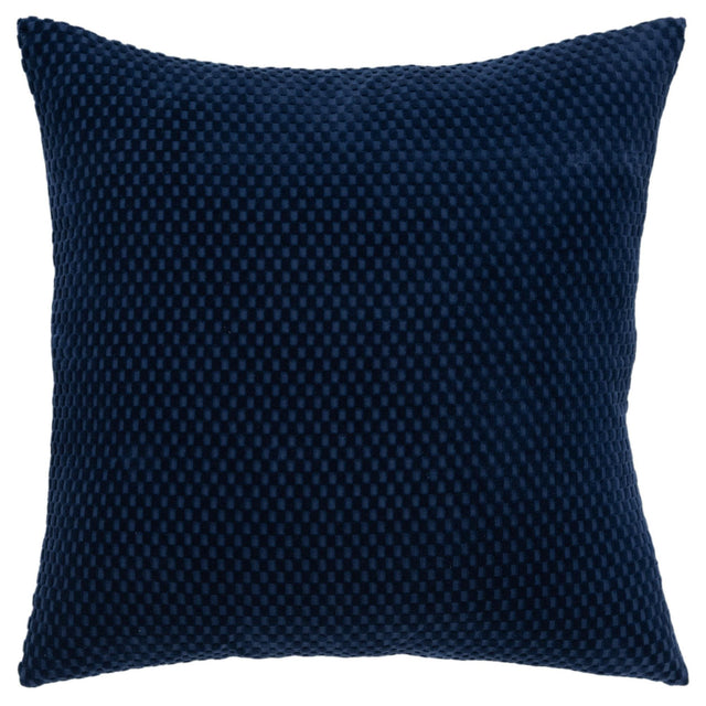 EBSEN NAVY SOLID MODERN INDUSTRIAL  THROW PILLOW