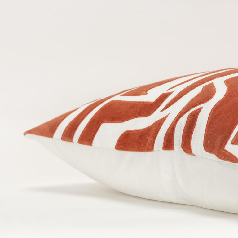 IVORY ABSTRACT GLAM PILLOW