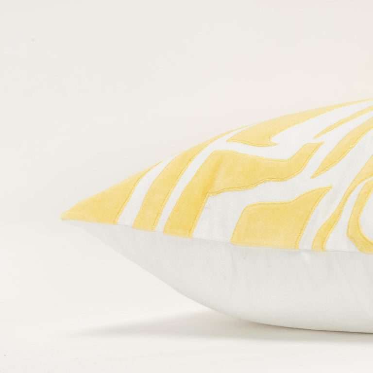 IVORY ABSTRACT GLAM PILLOW