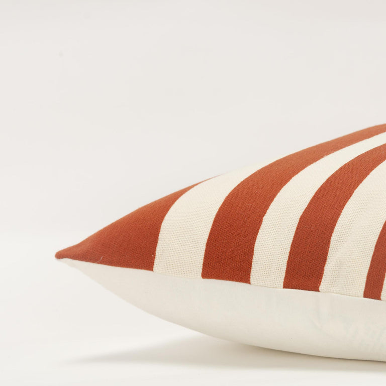 WHITE STRIPE MODERN INDUSTRIAL  PILLOW