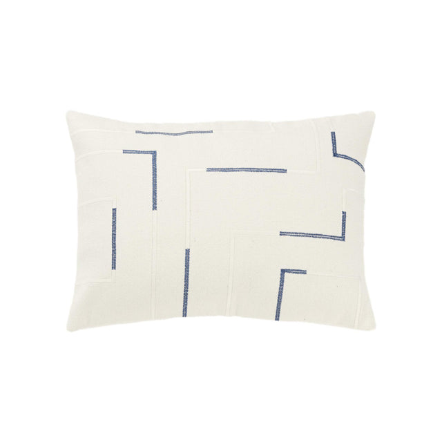 IVORY GEOMETRIC GLAM PILLOW