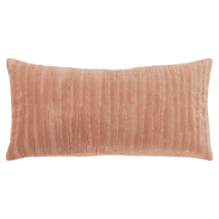 HANDBERG CORAL  STRIPE MODERN INDUSTRIAL  THROW PILLOW