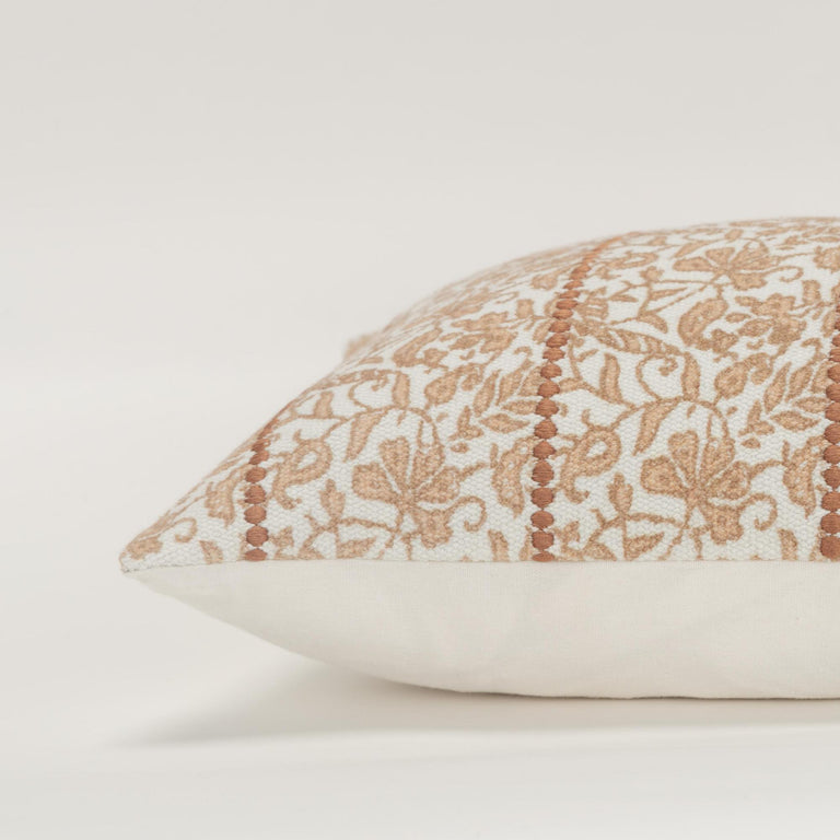 BROWN BOTANICAL  MODERN FARMHOUSE PILLOW