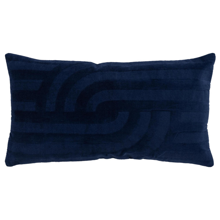 BLUE ABSTRACT MODERN INDUSTRIAL  PILLOW